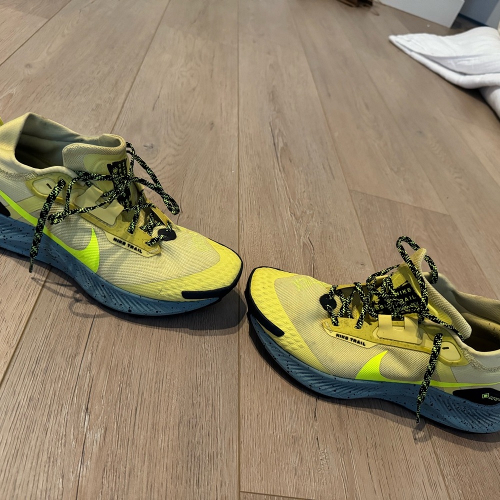 Nike Yellow Athletic Shoes Trail